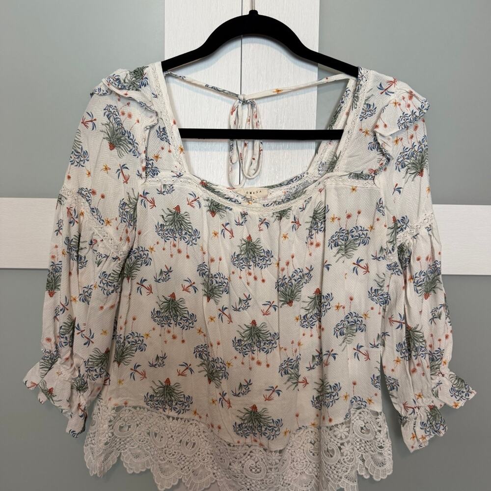 Promesa Tropical Blouse Size Small